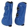 Horse Front Legs Support Boots PU+Neoprene Horse Front Legs Guard for Horse Training Jumping(Blue