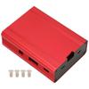 Aluminum Alloy Case Circuit Board Heat Dissipation Protective Enclosure for Raspberry PiRed