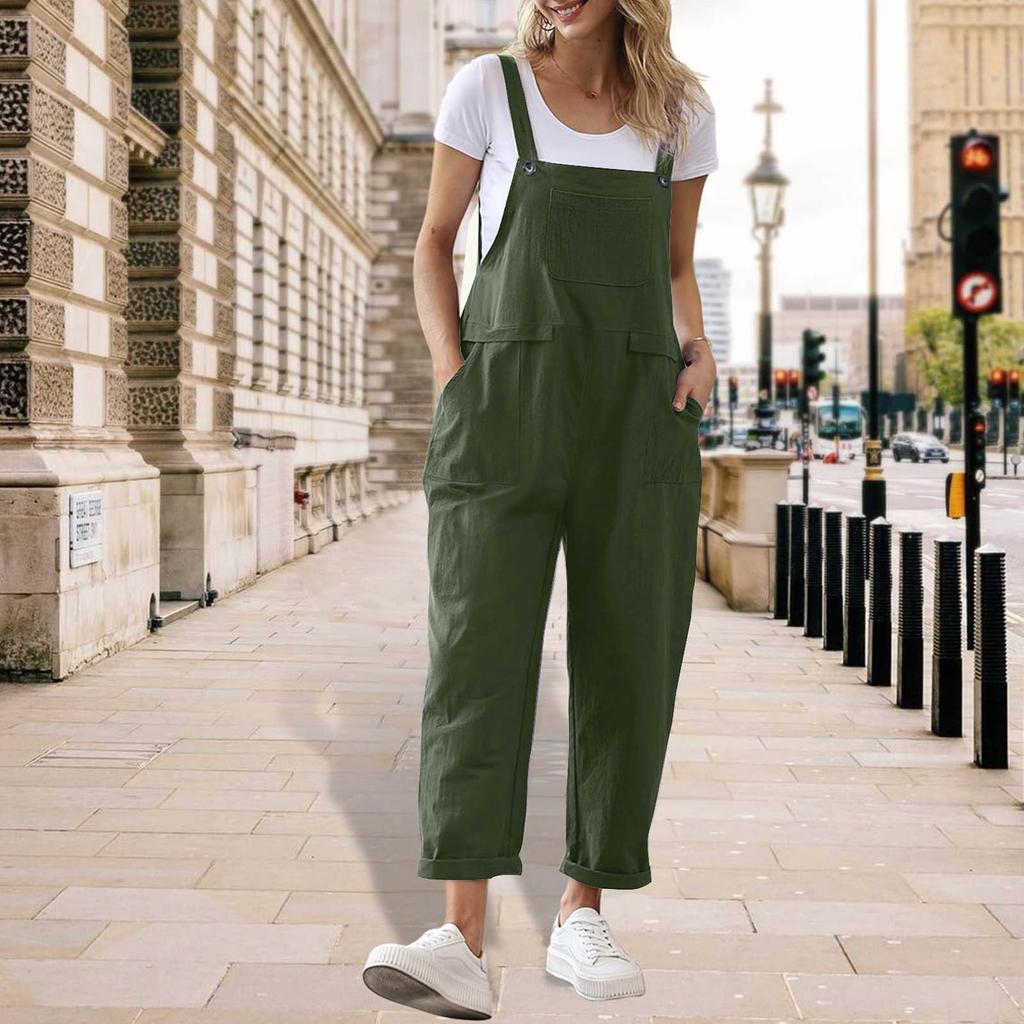 Women's Comfortable Casual Jumpsuit Short Sleeve Top Sweater Jumpsuit