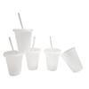 475Ml Straw Mugs Cup With Lid Water Cup Drinks Cup Food Grade Pp Plastic Reusable Drinks Cup Tumbler Drinkware