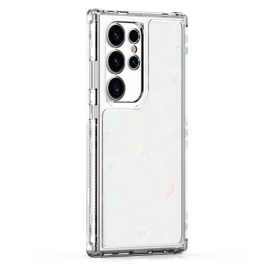Для Samsung Galaxy S25 Ultra/S24 Ultra Чехол Акриловый ТПУ Прозрачный Чехол для телефона с Лазерной печатью
