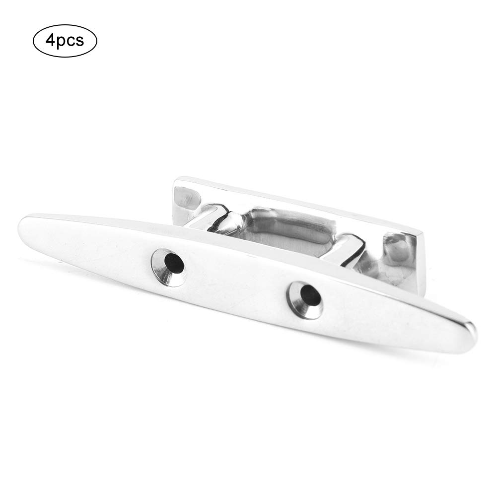 Yosoo Stainless Steel Cleats for Boats Sailboats Mooring Screws Set for Mooring and Mooring