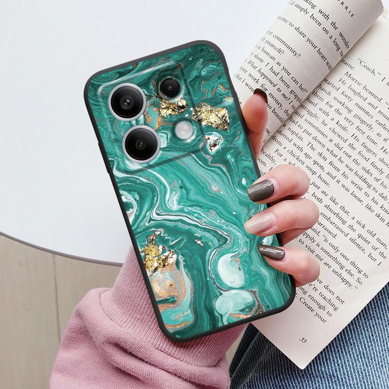 Роскошный чехол для Redmi Note 13 Pro 4G 5G Fundas Мраморный модный узор Мягкая ТПУ защитная крышка для Xiaomi Redmi Note14 Pro Capa