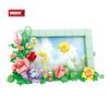Woma Toys C0285 336pcs 2024 Plastic ABS Flower Photo Frame Decor Building Brick Toy Build Blocks for Ornament