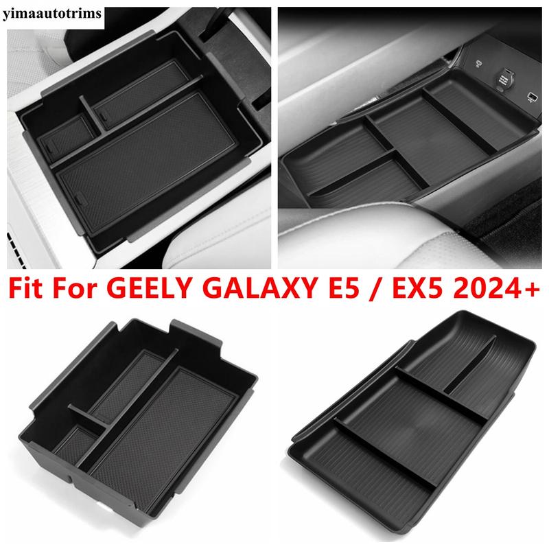 Car Central Console Armrest Storage Box Center Below Container Glove Organizer Accessories For GEELY GALAXY E5 / EX5 2024 2025