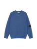 STONE 25FW Unisex Ribbed Badge Crew Neck Knitwear Sweater