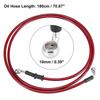 Motoforti Universal 40/50/60/70/110/130/140/180/190/200cm Motorcycle Brake Clutch Oil Hose Line Pipe Hydraulic Stainless Steel Throttles 2