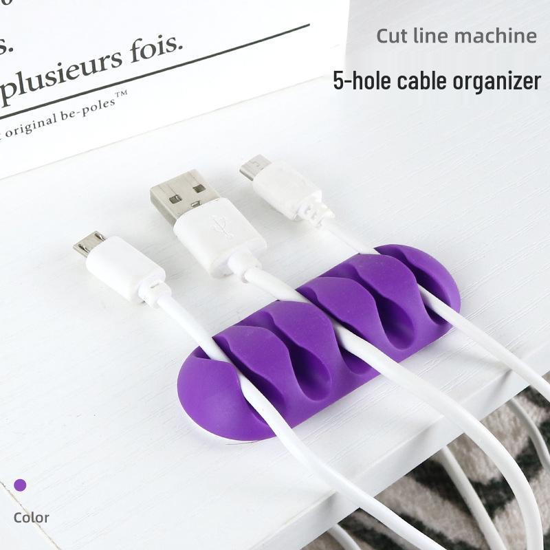 Desktop Cable Organizer and Earphone Storage Clip