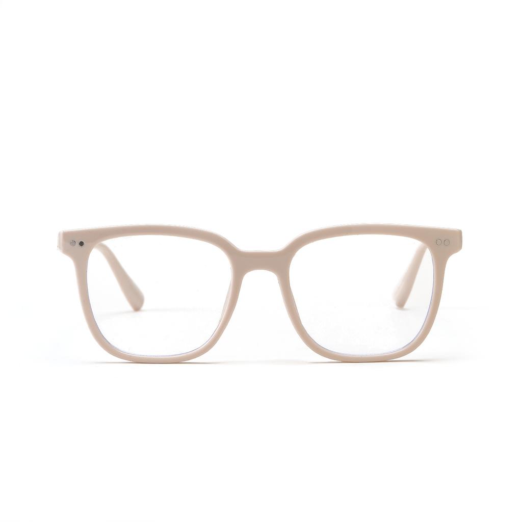 Очки B319 Квадратные Заклепки Ретро Однотонная Рамка Студенческий Темперамент Плоское Зеркало