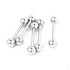 10pcs 316L Stainless Steel Barbell Bar 4G
