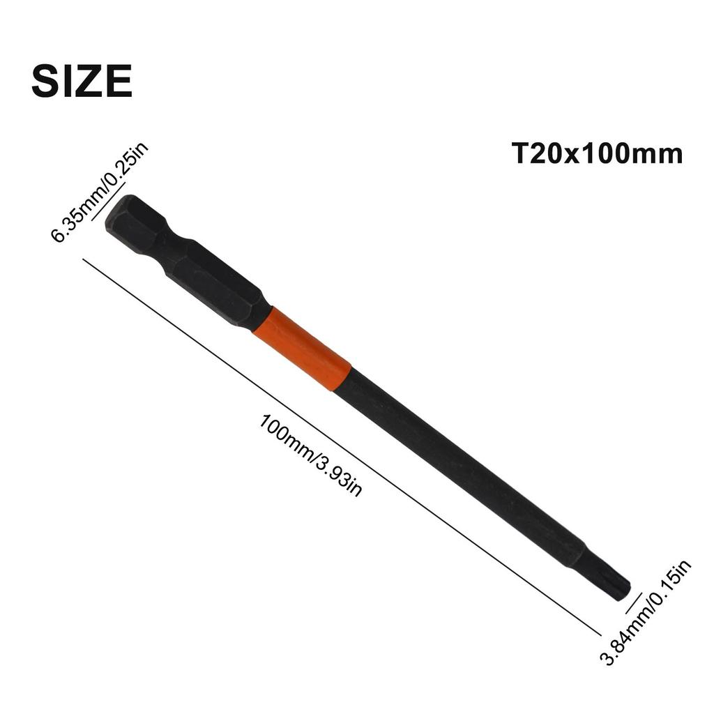 Практичная отвертка-бита T10-T40 1/4 дюйма с шестигранной головкой