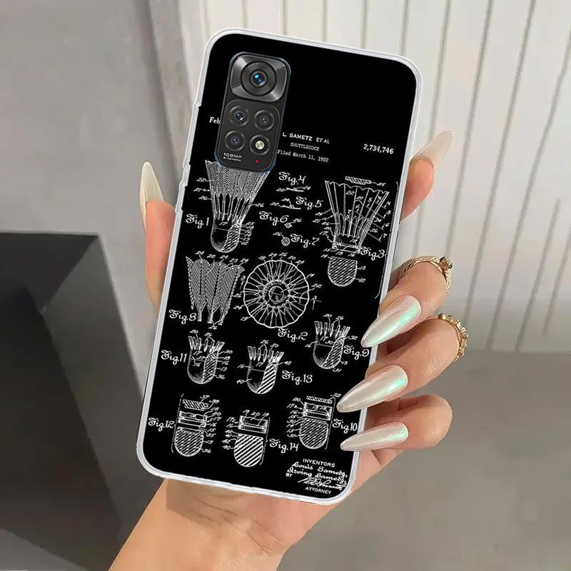 Спортивный чехол для телефона с принтом бадминтона для Xiaomi Redmi Note 15 14 14S 13 12S 12 Pro 11S 11 Plus 11T 11E 10S Мягкий чехол-накладка Redmi Нет