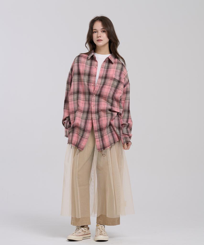LEVHEARTED Cantus Wide Pants - Beige
