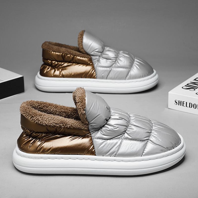 Зимняя мужская обувь, повседневные кроссовки на плоской подошве, мужские лоферы без шнуровки