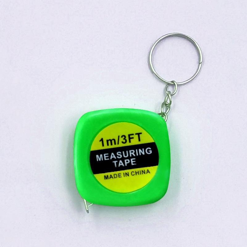 Mini Retractable Measuring Tape 1M 3FT Portable Anti Drop with Keychain for Office Home General Use