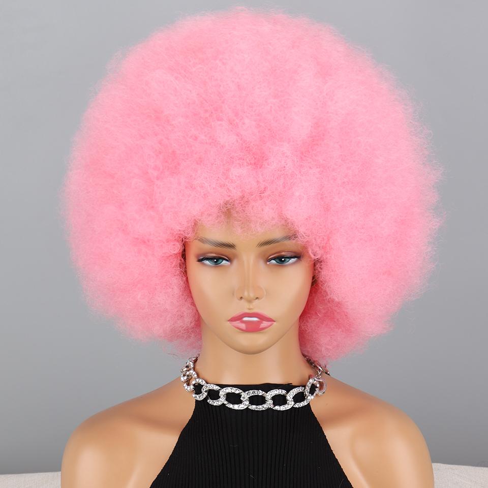 MISSQUEEN Радужный вьющийся афро парик для детей и женщин, синтетическое волокно, вьющийся афро парик, косплей, повседневная одежда, странный вьющийся парик