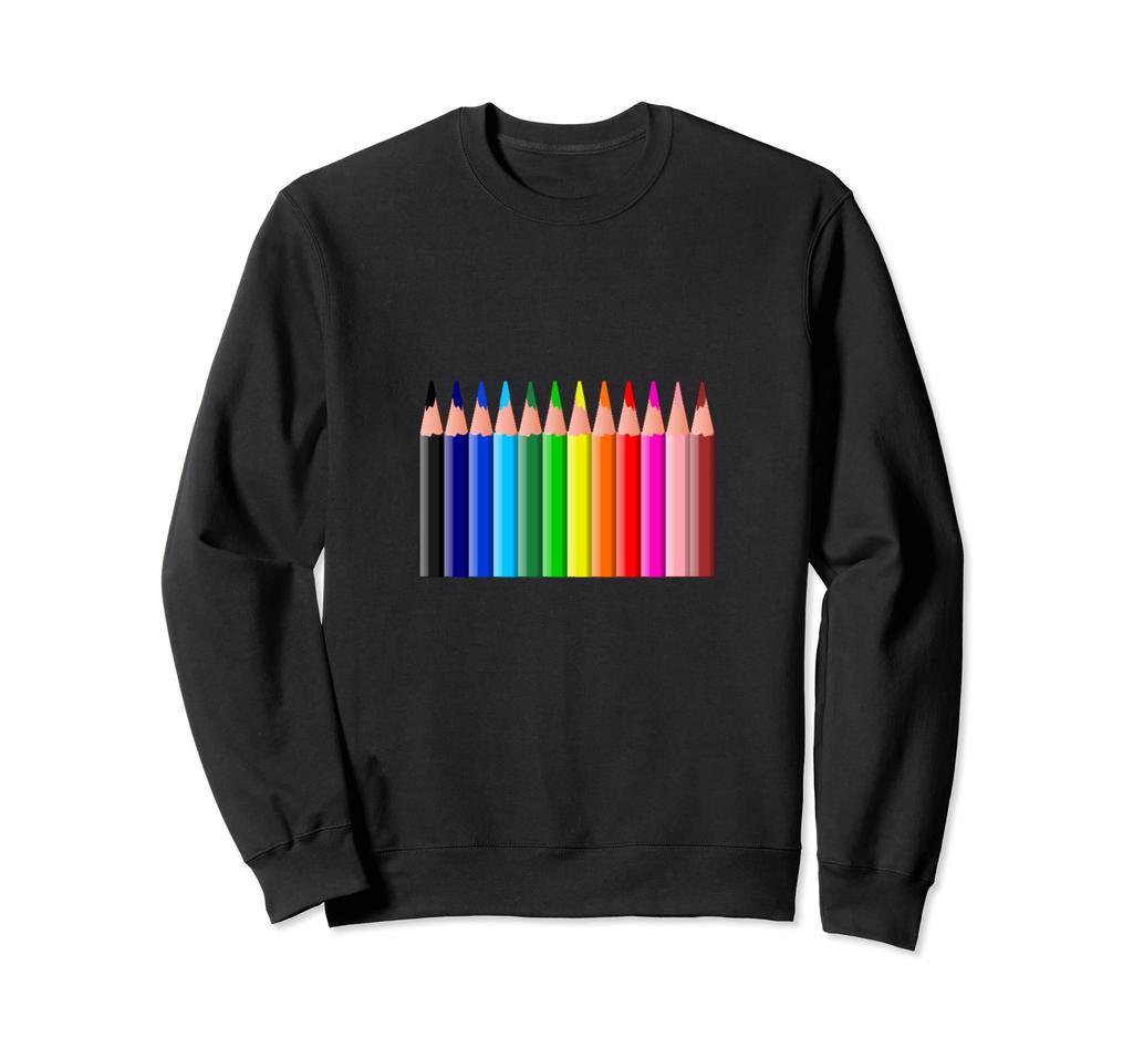 Толстовка с цветными карандашами-радугой
