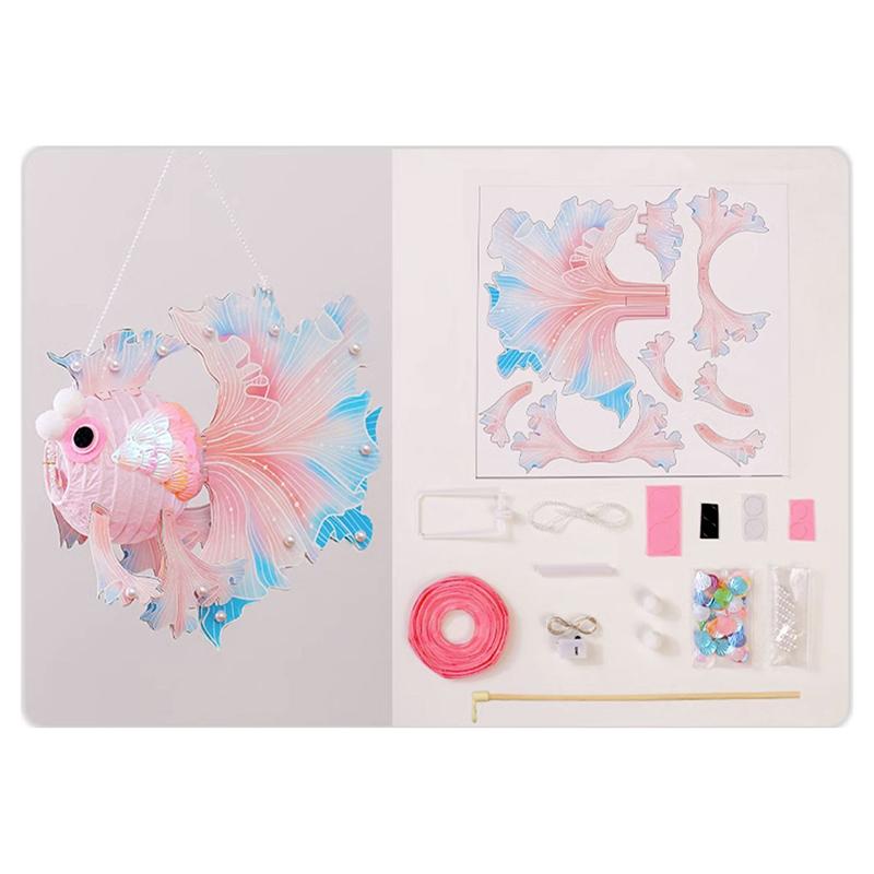 Светодиодный детский фонарь для праздника середины осени, благословение, ручной светящийся фонарь в виде рыбы, портативный светящийся фонарь в виде карпа кои