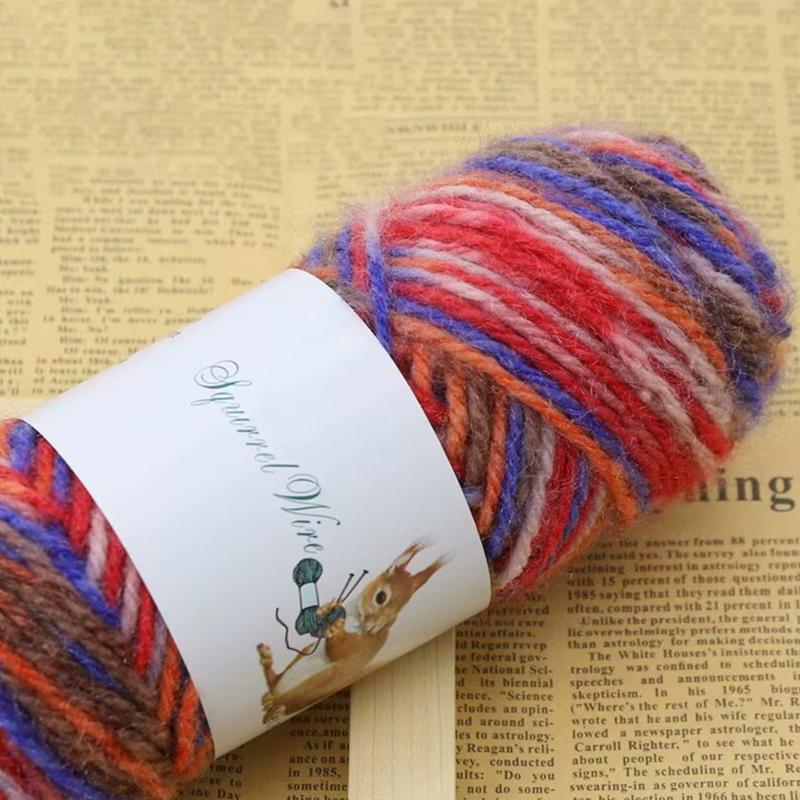 1 шт., ручная работа, нитки для шапки, шарфа, крючка, обуви, яркая шелковая пряжа, шерстяная пряжа, средняя толщина лески