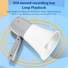 Adjustable Volume Portable Megaphone Foldable Handle Bullhorn Speaker  Fans