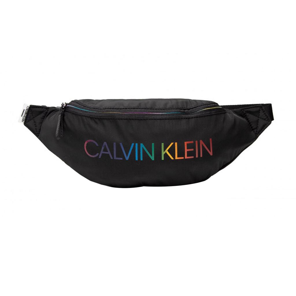 Calvin Klein Модная цветная сумка на грудь с логотипом-буквой, нейлоновая сумка на пояс, мужские сумки, черная K9KUSU0115BEH