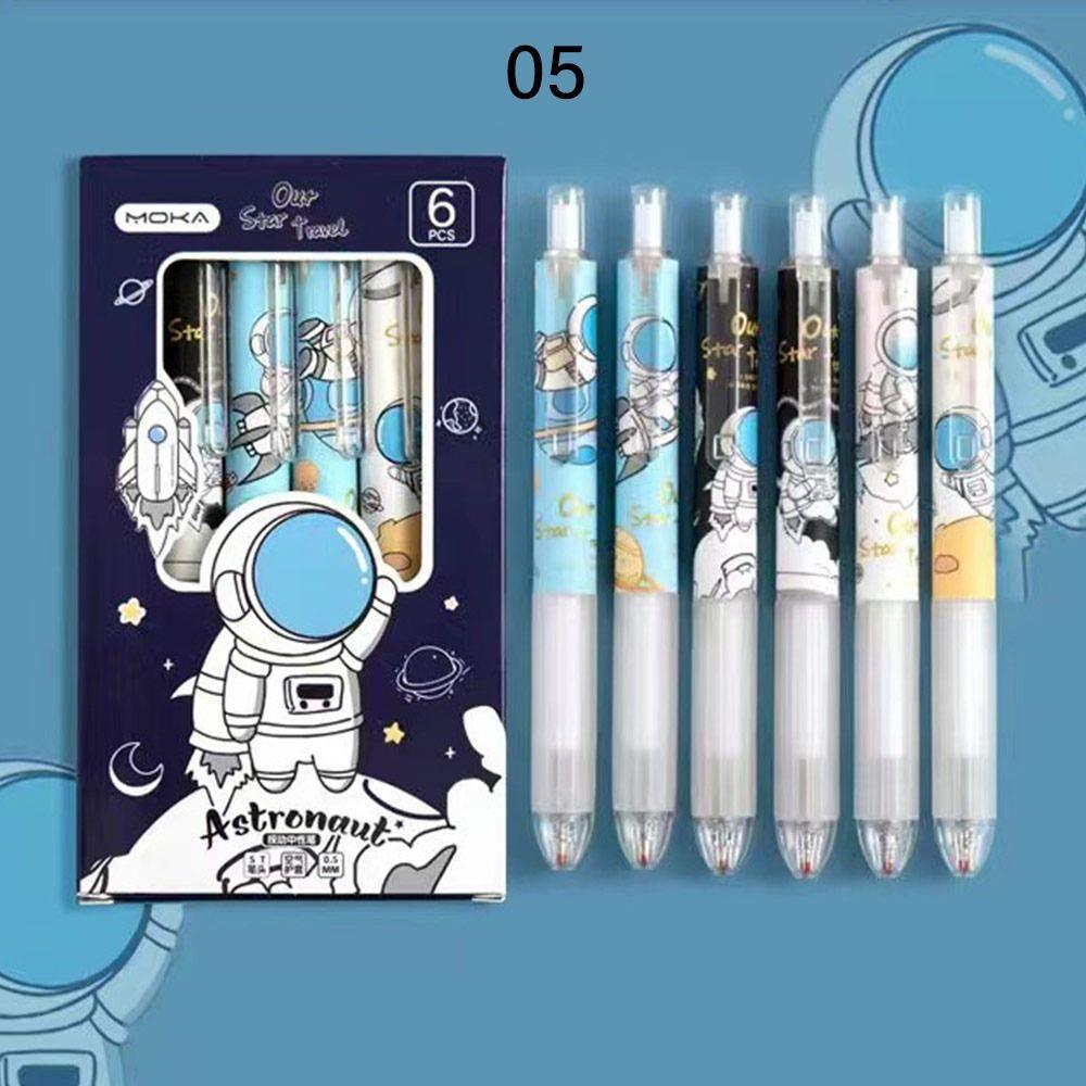 Мультяшная стираемая ручка 0,5 мм для письма, студенческий подарок, шариковая ручка, ручка с нейтральными чернилами, гелевая ручка с черными/синими чернилами