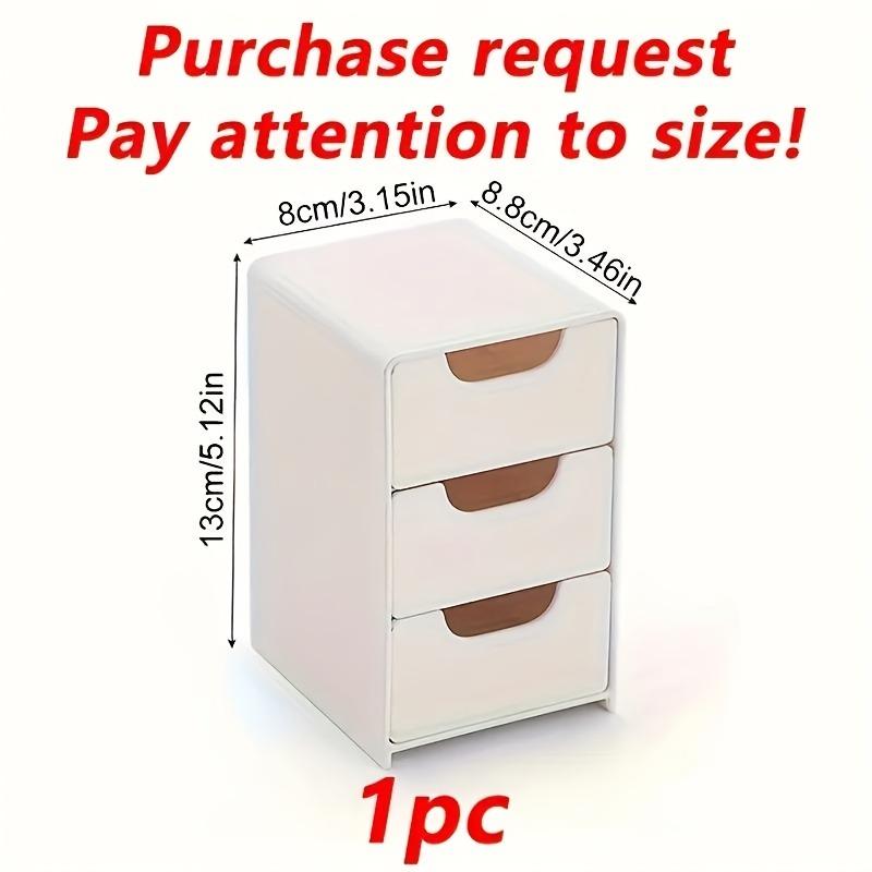 Mini Chic 3-Tier Drawer Organizer for Desk Perfect for Office Supplies, Jewelry Cosmetics Storage Desk Organizer