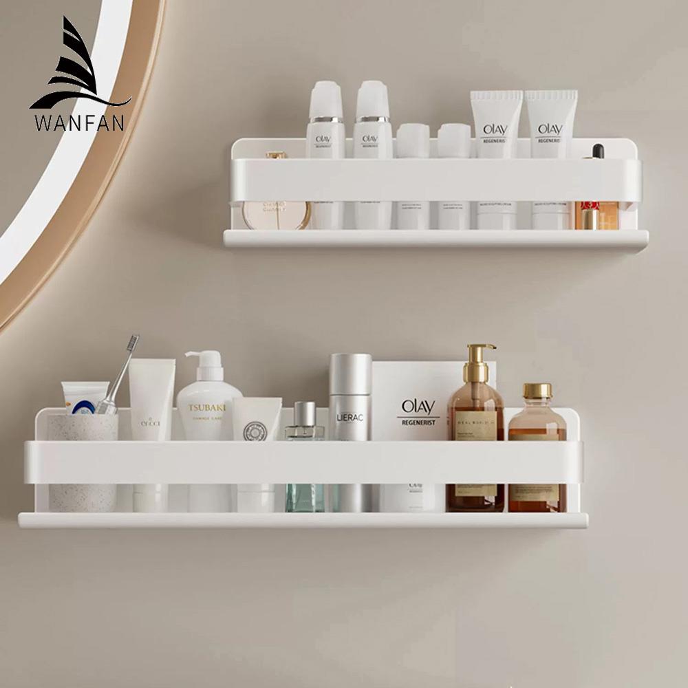 Белая стойка для хранения для кухни держатель квадратный металлический органайзер для ванной аксессуар полка полки настенная шампунь 811780