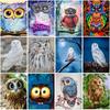 Cartoon DIY 5D Diamond Painting Cross Stitch Kits Owl Animal Full Round Drill Rhinestone Mosaic Diamond Embroidery Home Decor