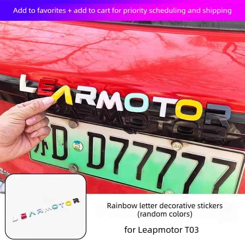 Для Leapmotor T03 буквенная наклейка наклейка на машину изменение цвета наклейка на багажник кузов модификация внешнего вида запчасти для автомобиля