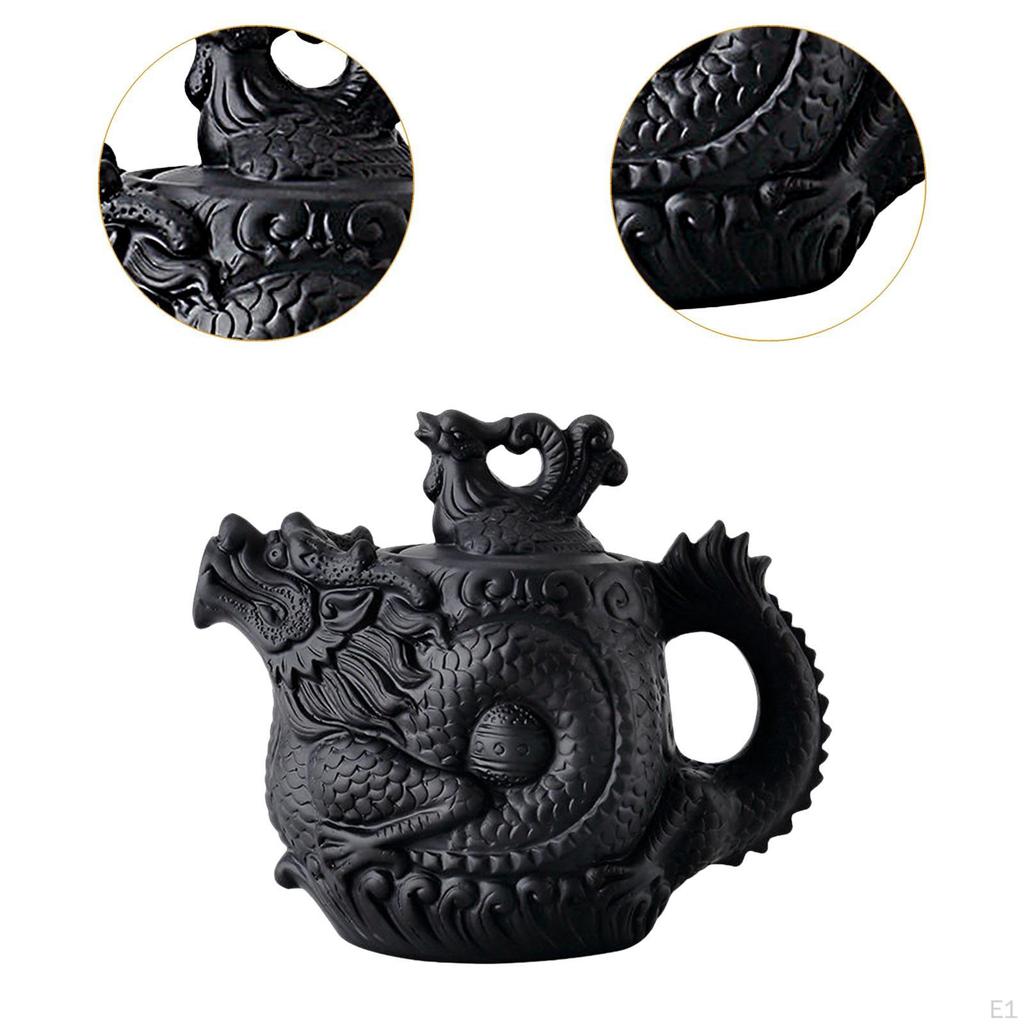 Purple Clay Teapot Chinese Tea Pot for Loose Tea,with Cover,Kung Fu Teaware Elegant Design