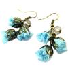 [P0786] - Artisanal Earrings 'Les Antoinettes' Blue Lagoon (handmade)