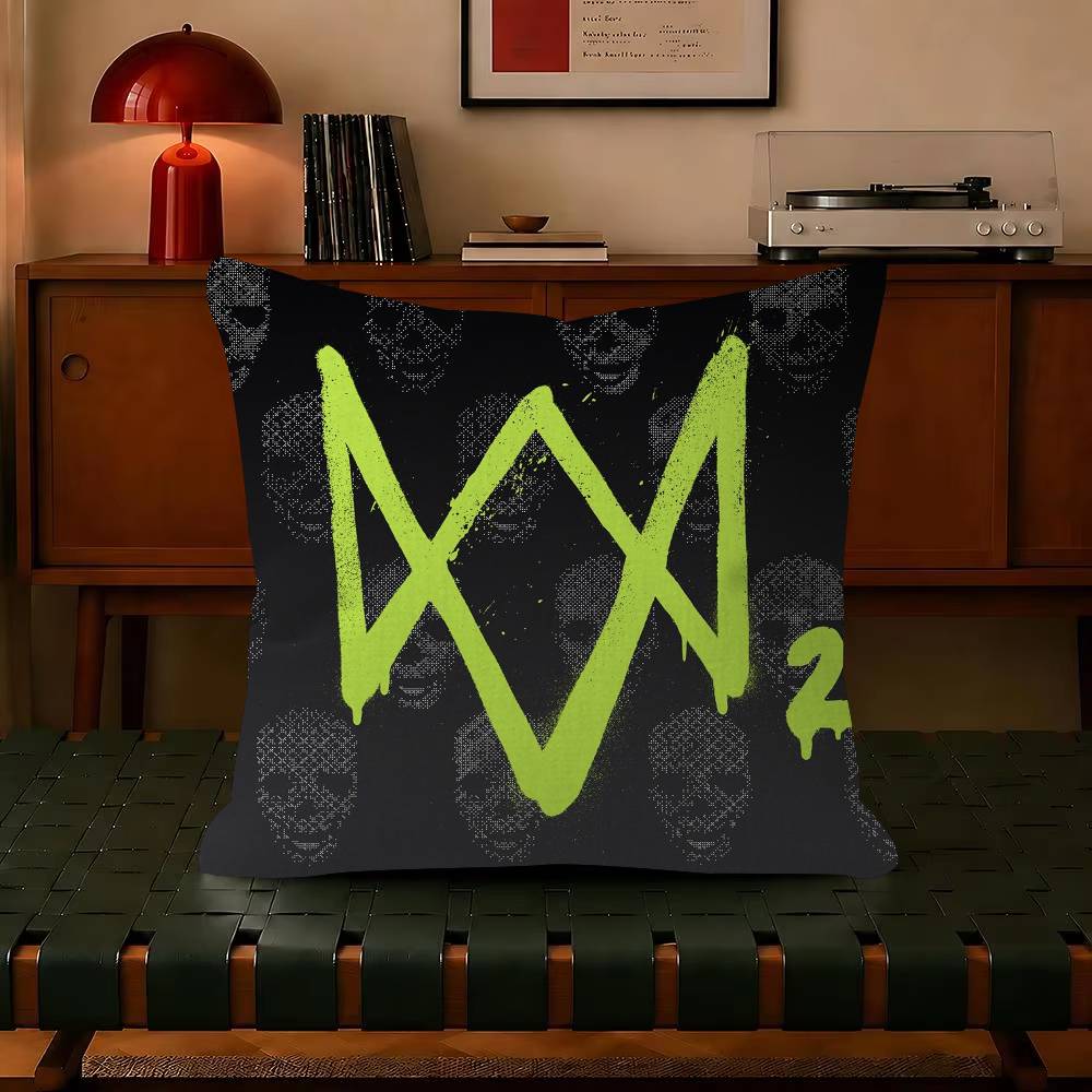 Watch Dogs Game Decorative Pillowcase Square Pillowcase Home Office Decorative Cushion Cover