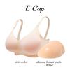Silicone Breast Form Bra Detachable 2-in-1 Drag Queen Crossdresser Sexy Flat Chest Larger B/C/D/E Cup Cosplay Men Converge Chest