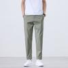 Spring and Summer New Men's Trendy Ice Silk Thin Cool Sports and Casual Stretch Straight Pinch Pants