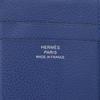 Б/у ОРИГИНАЛ HERMES MC2 Euclid Кошелек для карт Синий королевский Evercolor