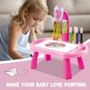 Child Smart Projector Desk With Light & Music Learning Painting Machine Toy