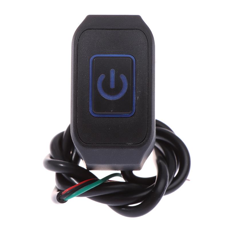 Motorcycle Modified Switch Headlight Horn Control ON OFF Buttton Handlebar Mount Waterproof Control Button with LED Light