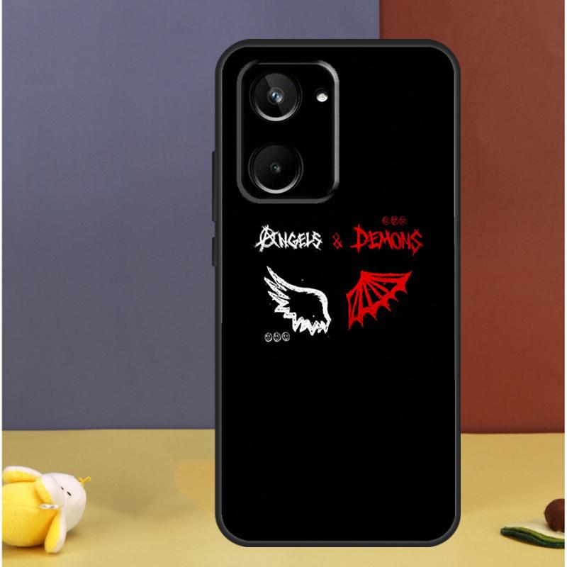 Devil Angel For Realme C71 C75 C55 C53 C67 C61 C33 C63 C51 C65 15 GT7 Pro 10 11 12 13 14 Pro Plus Case