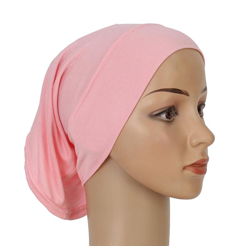Women Soft Cotton Under Scarf Cap Turban Ready Wear Hijab Cap Female Headscarf Bonnet Hijabs Head Wraps For Women