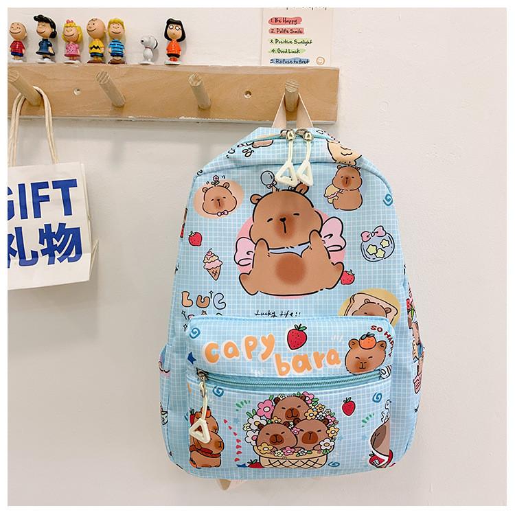 Adorable New Kids Backpack Colorful Cartoon Design Lightweight Nylon For School Travel