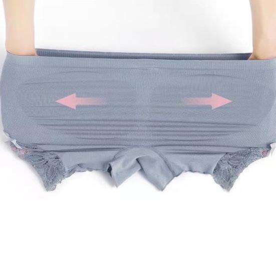 Защитные шорты с высокой талией, бесшовные защитные трусы, облегающие, с эффектом лифтинга бедер, дышащие, эластичные, с кружевной отделкой, женские шорты