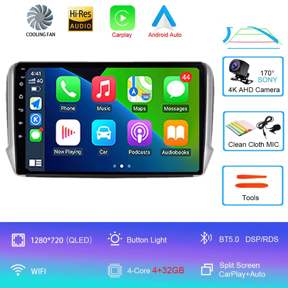 Android 14 для Peugeot 2008 208 серии 2012 2013 2014 2015 - 2018 Мультимедиа Стерео Автомобильный GPS Плеер Навигация Радио Видео Плеер