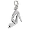 [Q4882] - Silver Charm Pendant 'Cinderella' Silver-white (rhodium-plated) - 20x14 Mm