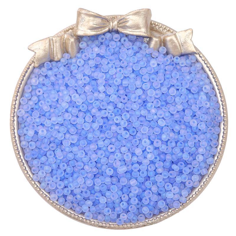 Изготовленные вручную высококачественные стеклянные матовые рисовые бусины для создания украшений из бисера своими руками.