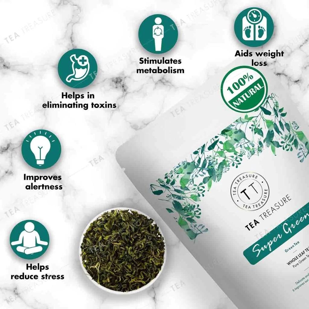 Классический зеленый чай (100 г), Super Green Tea,  Tea Treasure