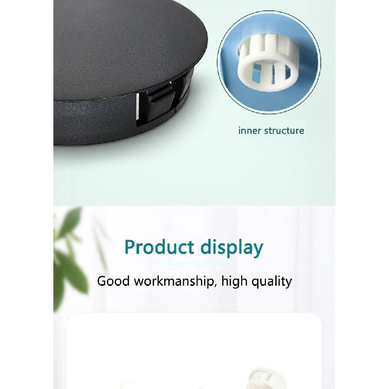 Round Plastic Cover Furniture Snap Hole Plug Panel Hole Plug Drilling Screw Furniture Hole Plug Anti-Theft Door Hole 35mm 38mm