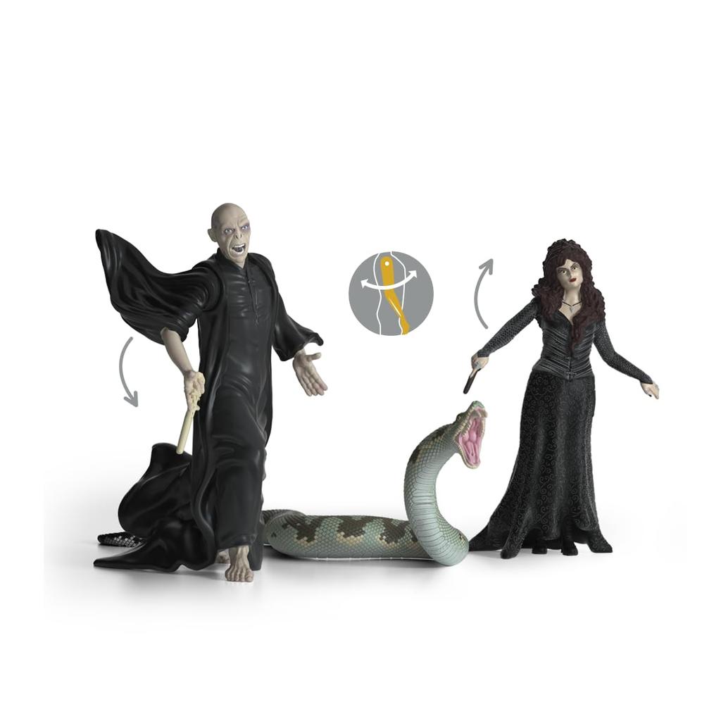 Schleich Harry Potter Series Lord Nagini and Bellatrix Lestrange 42684 Voldemort,