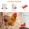 9Pack DIY Automatic Chicken Waterer Cups Gravity Filling Poultry Waterer with Hole Saw for Buckets Troughs