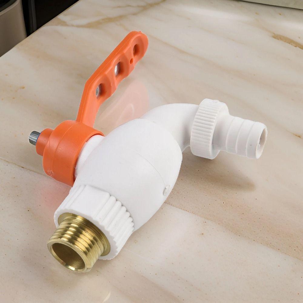1 шт. 1/2" 20 мм Шаровой кран из ПП Стальной сердечник Пластиковый быстроразъемный соединитель Прямой тип Врезка для кухонного крана Фитинги для водопроводных труб